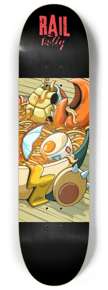 Poke Ramen noodles 2 of 2 8-1/4 Skateboard Deck
