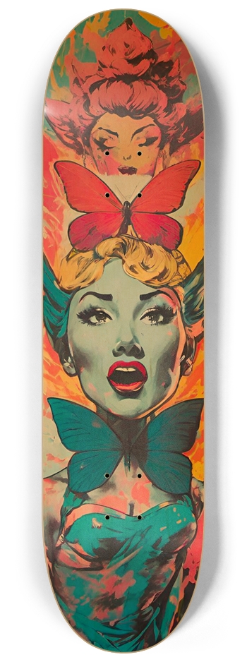 Abomination girl 01 Natural 8-1/4 Skateboard Deck