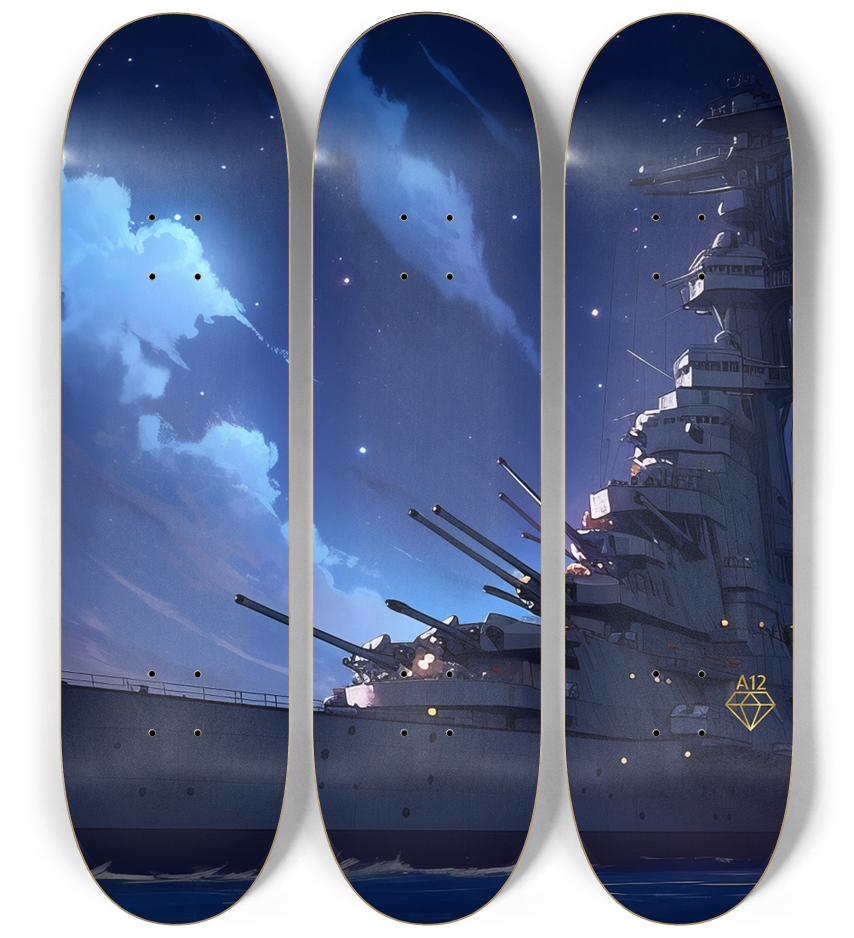 Warship 3 Deck Wall Series