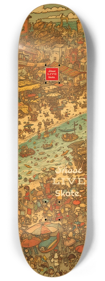 Beach 3 8-1/4 Skateboard Deck
