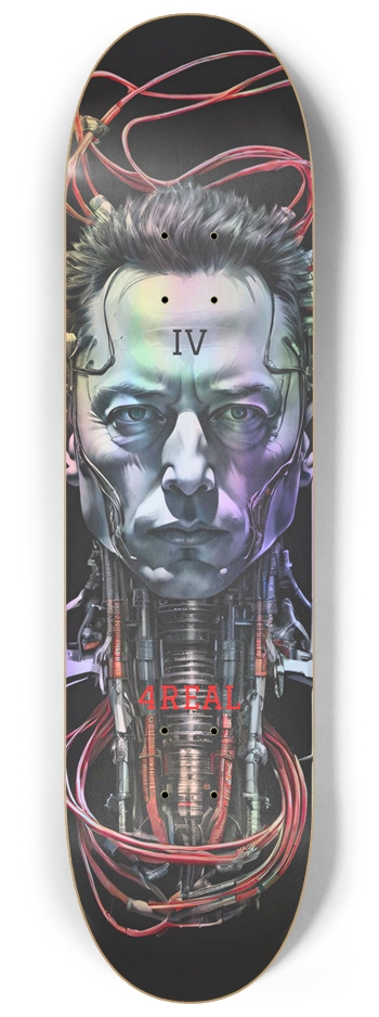 4REAL Cyber 04 Hologram 8-1/4 Skateboard Deck