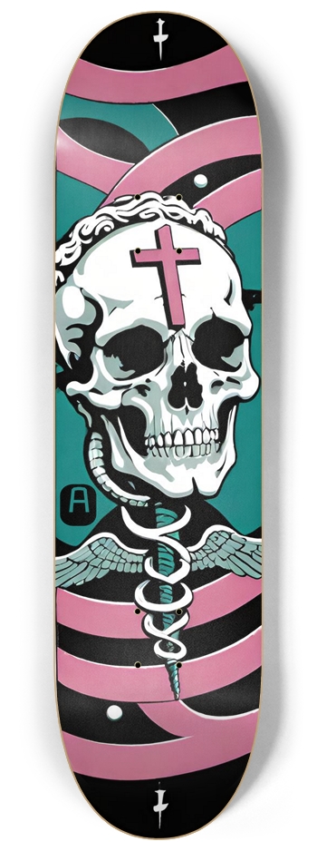 Abomination Caduceus 01 Original Skull 8-1/4 Skateboard Deck