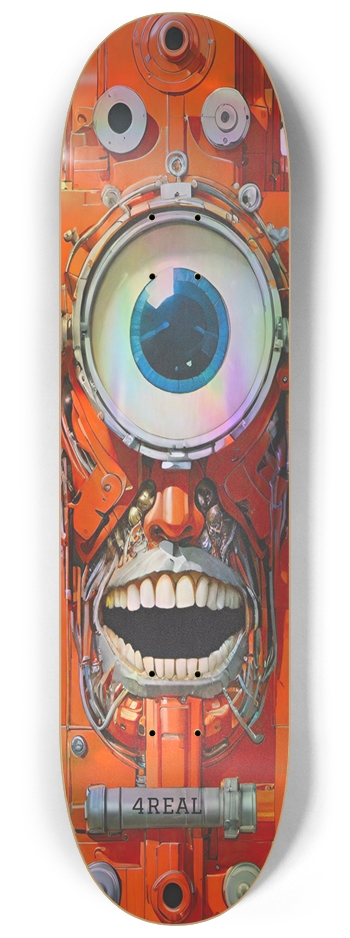 4REAL Cyber 09 Hologram 8-1/4 Skateboard Deck