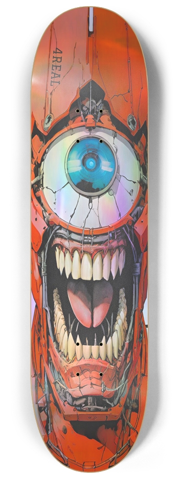 4REAL Cyber 011 Hologram 8-1/4 Skateboard Deck