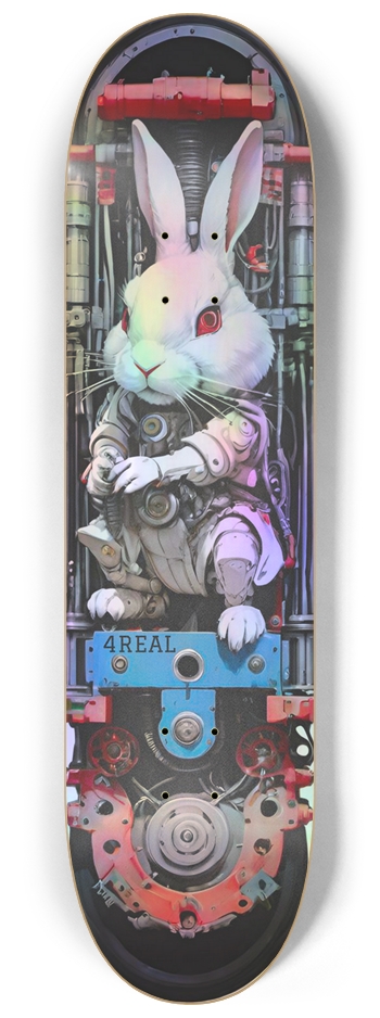 4REAL Cyber DOS Hologram 8-1/4 Skateboard Deck