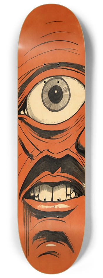 Abomination Pedro Cool 01 Natural Mustache 8-1/4 Skateboard Deck