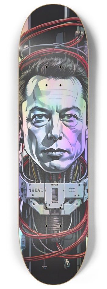 4REAL Cyber 03 Hologram 8-1/4 Skateboard Deck