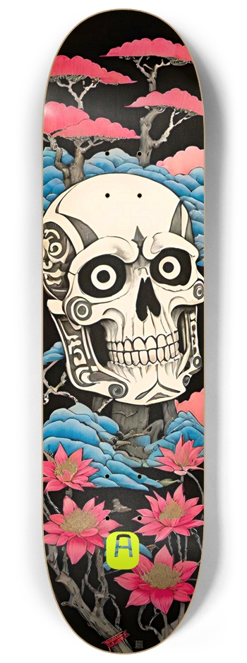 Abomination Lotus 01Original Skull 8-1/4 Skateboard Deck