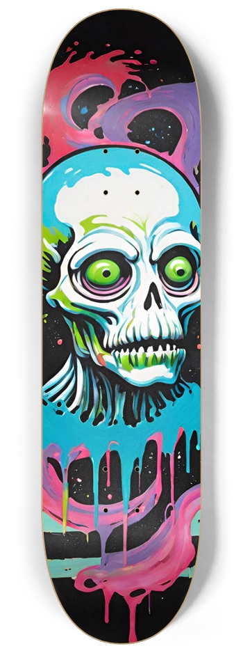 Aliens 02 Airbrush Natural 8-1/4 Skateboard Deck