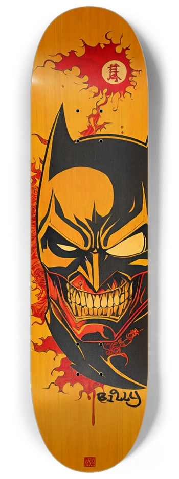 Batwise Bamboo 02 Natural Signed 8-1/4 Skateboard Deck