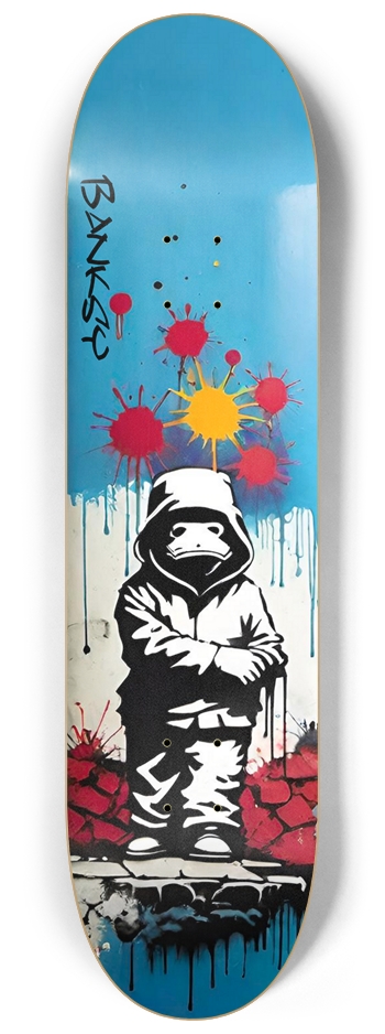 Banksy Bender 02 Original 8-1/4 Skateboard Deck