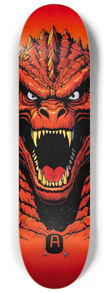 Abomination Godzilla Red 01 Original 8-1/4 Skateboard Deck