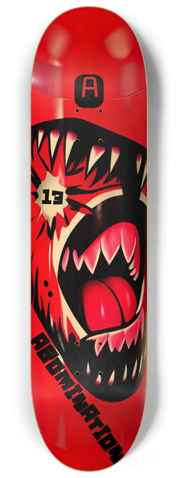 Abomination Ripped 013 Natural Airbrush 8-1/4 Skateboard Deck