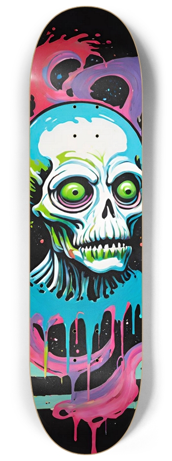 Aliens 02 Airbrush Original 8-1/4 Skateboard Deck