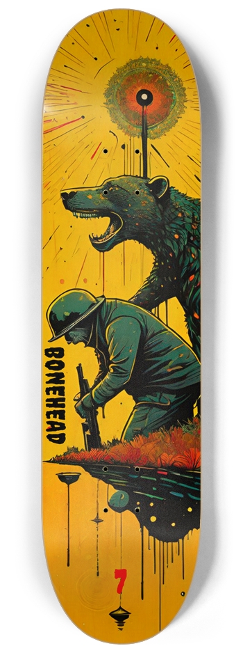 Bonehead 07 Bear Meat 8-1/4 Skateboard Deck