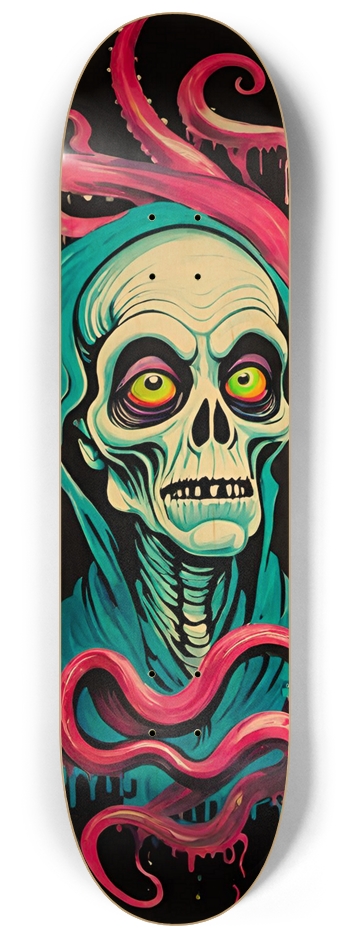 Aliens Airbrush Natural 8-1/4 Skateboard Deck