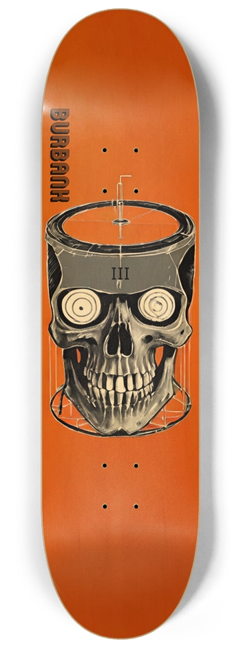 Burbank California 03 Natural 8-1/4 Skateboard Deck