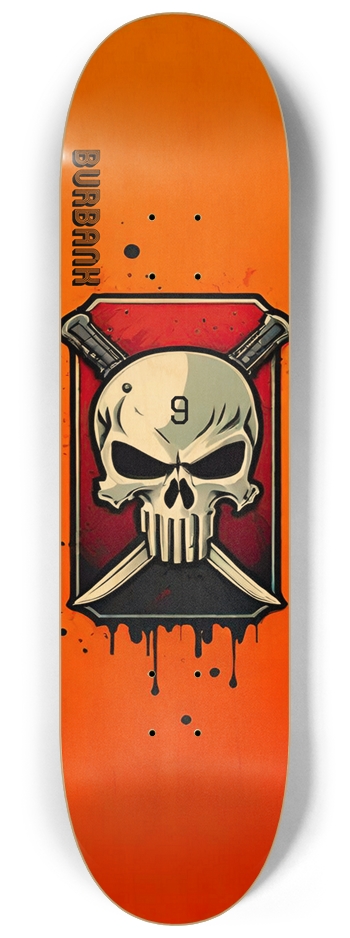 Burbank California 09 Natural 8-1/4 Skateboard Deck