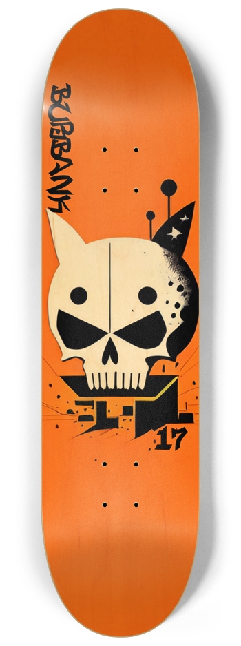 Burbank California 017 Natural 8-1/4 Skateboard Deck