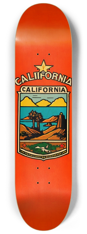 California 01 Natural Limited Edition 8-1/4 Skateboard Deck