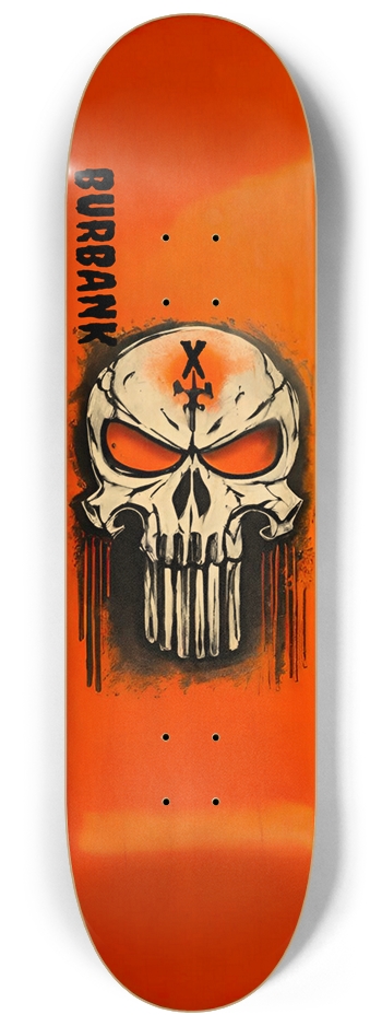 Burbank California 010 Natural 8-1/4 Skateboard Deck