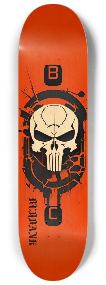 Burbank California 013 Natural 8-1/4 Skateboard Deck