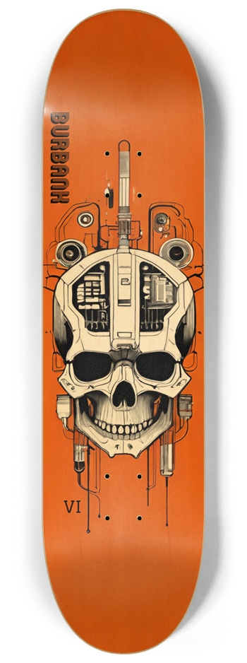 Burbank California 06 Natural 8-1/4 Skateboard Deck