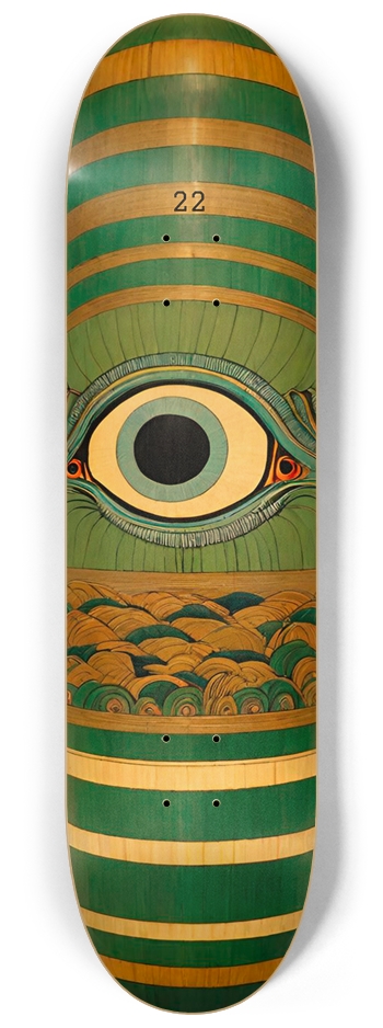 Urban Ninja 022 Pickle OG Natural Bamboo 8-1/4 Skateboard Deck