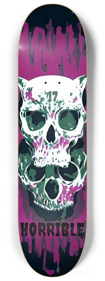 Horrible Deck 017 OG Ugly Cat Version 8-1/4 Skateboard Deck