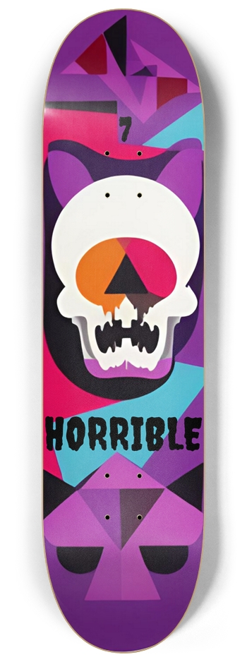 Horrible Deck 07 Original 8-Bit Murder Deck 8-1/4 Skateboard Deck