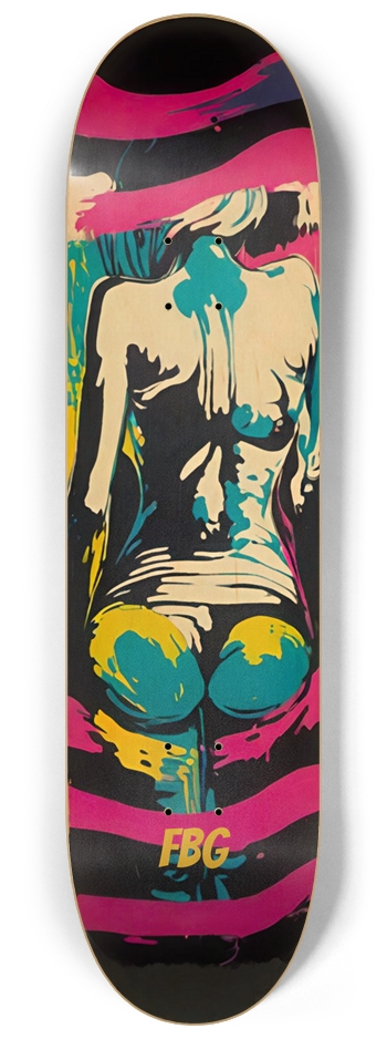 Fat Bottom Girls 02 Natural 8-1/4 Skateboard Deck