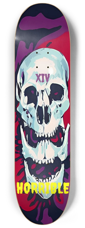 Horrible Deck 014 Original Skull 8-1/4 Skateboard Deck
