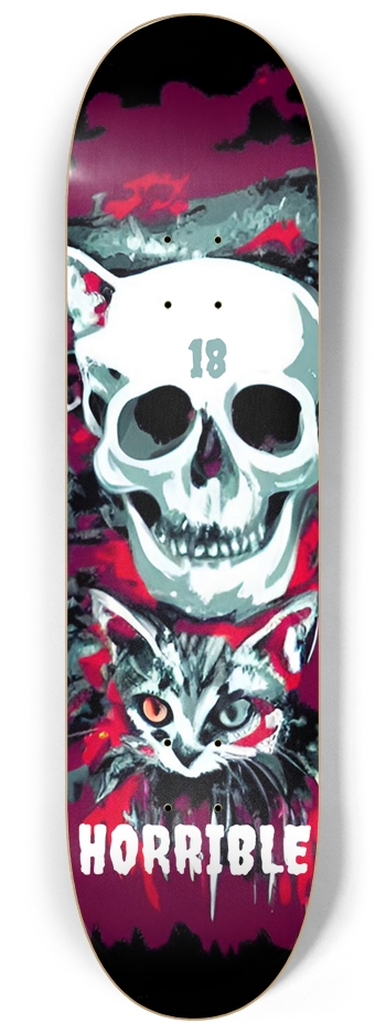 Horrible Deck 018 OG Ugly Cat Version 8-1/4 Skateboard Deck