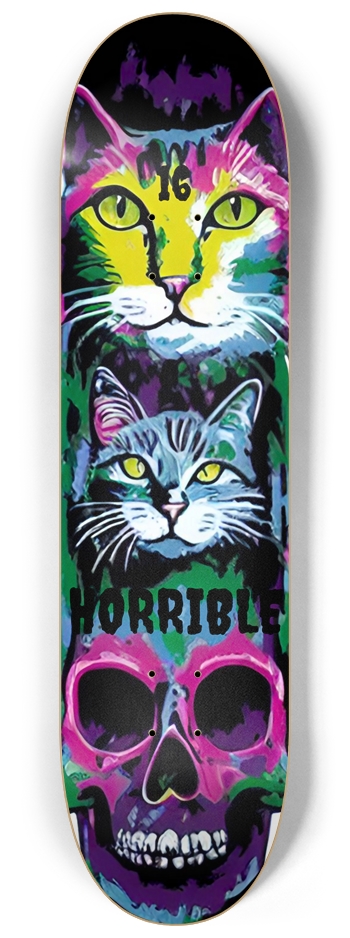 Horrible Deck 016 OG Ugly Cat Version 8-1/4 Skateboard Deck