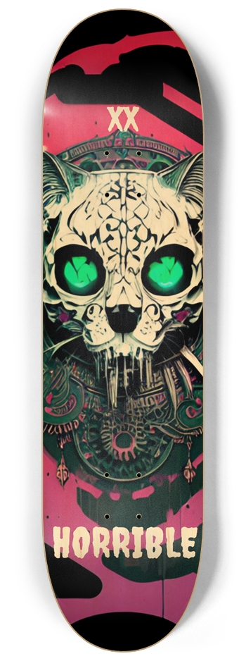 Horrible Deck 020 Mayan Cat 8-1/4 Skateboard Deck