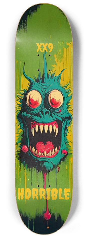 Horrible Deck 029 Original Monster Bamboo 8-1/4 Skateboard Deck