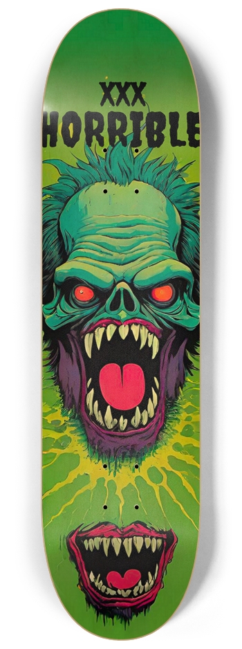 Horrible Deck 030 Monster Natural Bamboo 8-1/4 Skateboard Deck