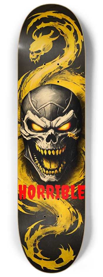 Horrible Scorpion Fatality Deck 01 Natural Bamboo 8-1/4 Skateboard Deck