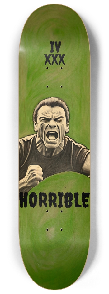 Horrible Deck 034 Van Damme Natural Bamboo 8-1/4 Skateboard Deck