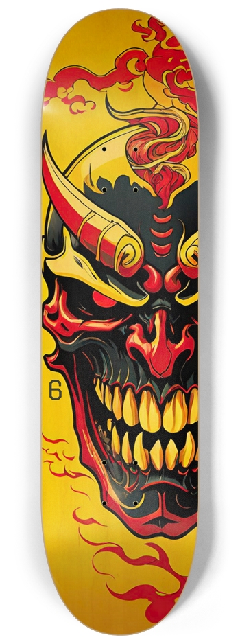 Japan Skull Ultimate 06 Custom Natural Bamboo 8-1/4 Skateboard Deck