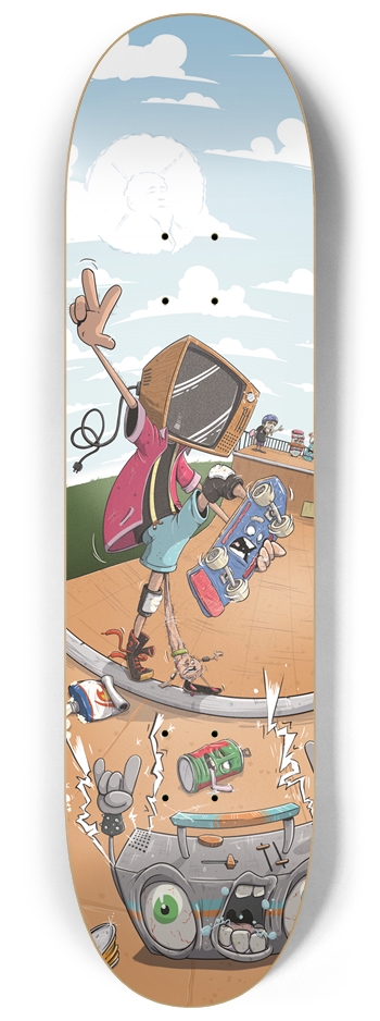 80's skater new shape 8-1/4 Skateboard Deck