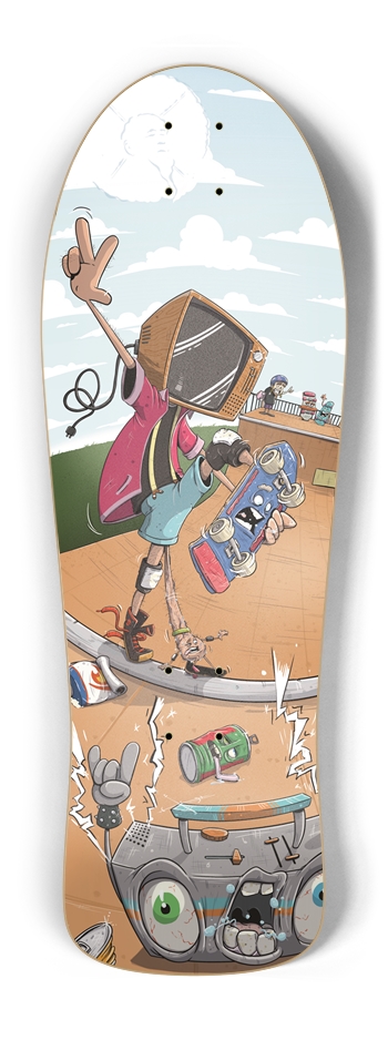 Old 80's skater Old School Shape