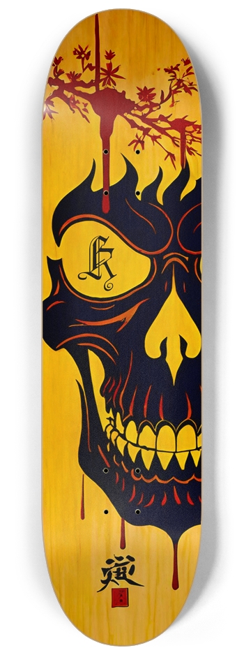 Kanji Zero 02 Natural Bamboo 8-1/4 Skateboard Deck