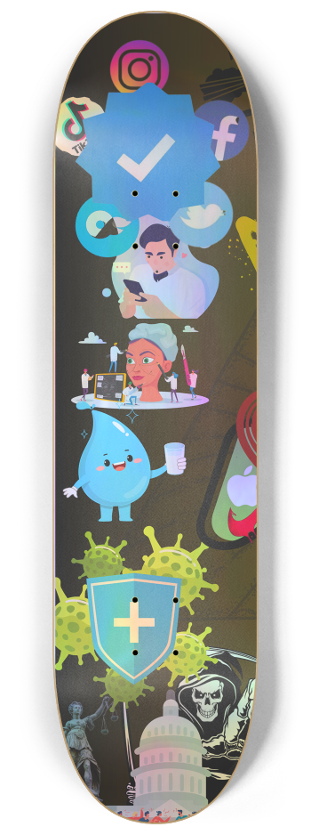 Root of all evil #1 8-1/4 Skateboard Deck