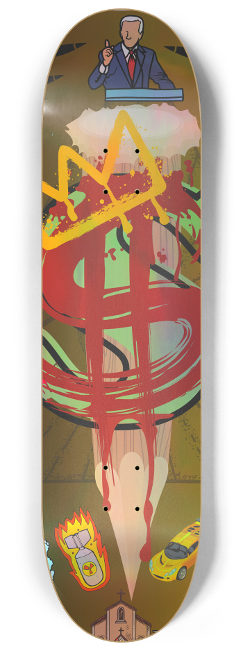 Root of all evil #2 8-1/4 Skateboard Deck