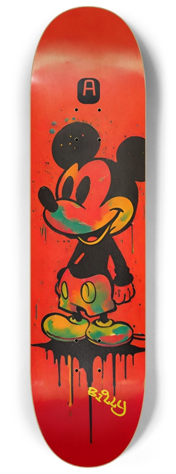 Abomination Mickey 01 Limited Edition Signed 8-1/4 Skateboard Deck