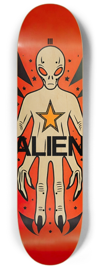 Alien Yo 03 Natural 8-1/4 Skateboard Deck
