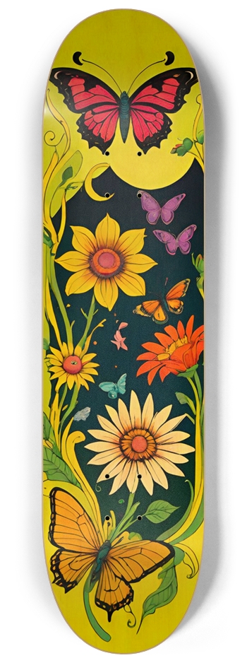 AMAYA Butterfly 03 Natural 8-1/4 Skateboard Deck