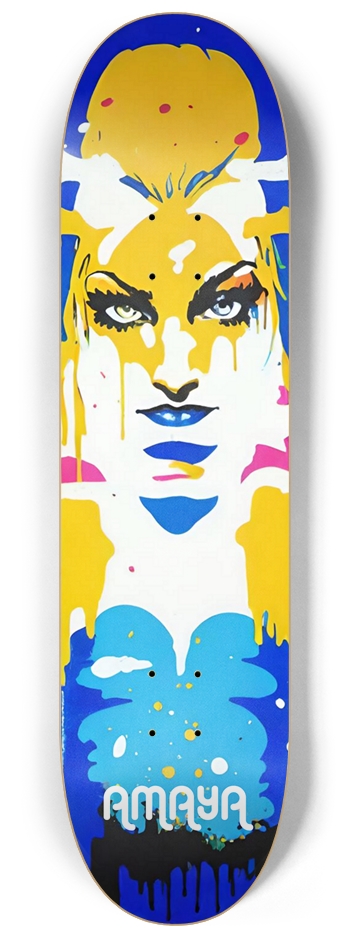 AMAYA Girl 02 Graffiti Original 8-1/4 Skateboard Deck