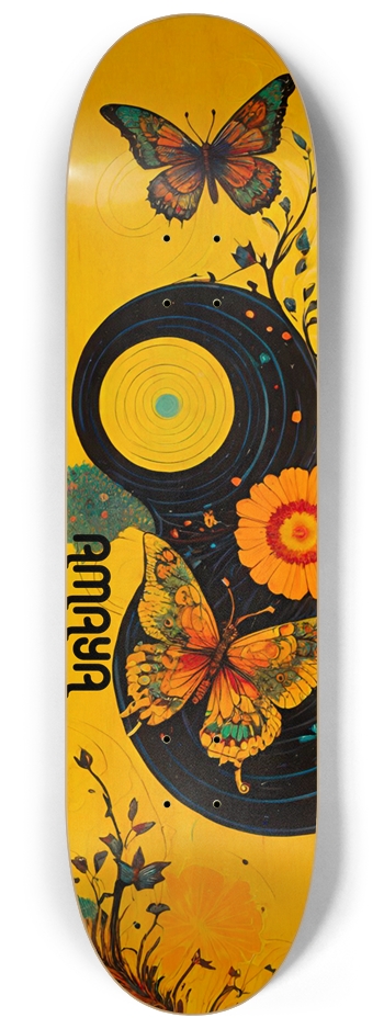 AMAYA Butterfly 05 Natural 8-1/4 Skateboard Deck